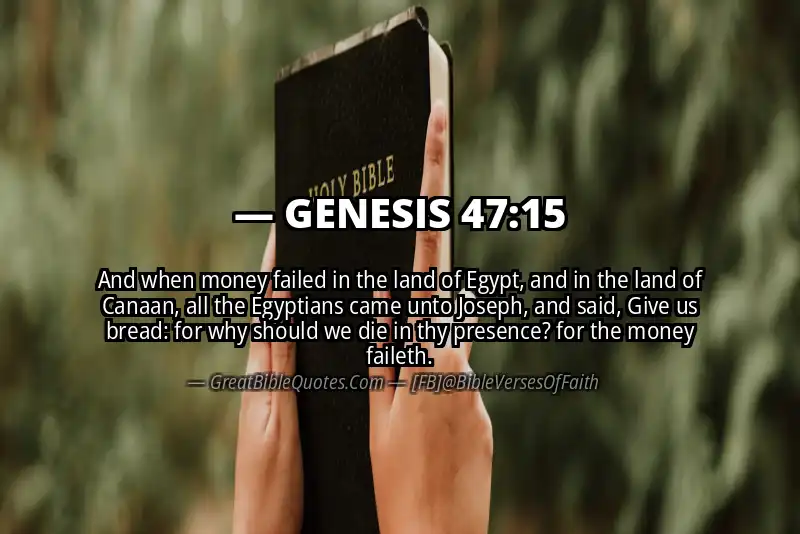 GENESIS 47:15 Verse Image