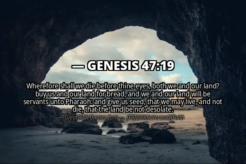 GENESIS 47:19 Verse Image