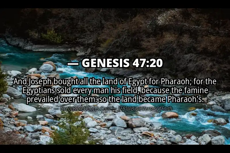 GENESIS 47:20 Verse Image