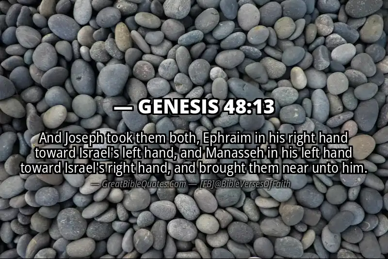 GENESIS 48:13 Verse