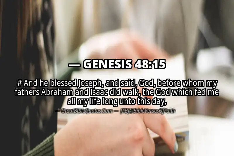 GENESIS 48:15 Verse