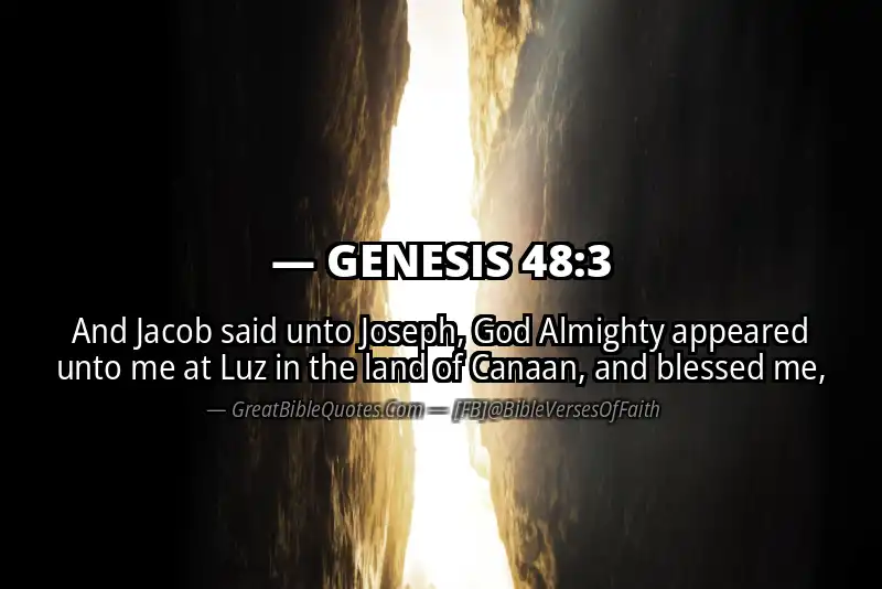 GENESIS 48:3 Verse
