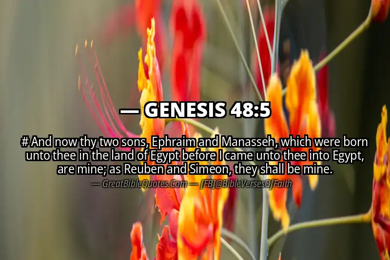 GENESIS 48:5 Verse