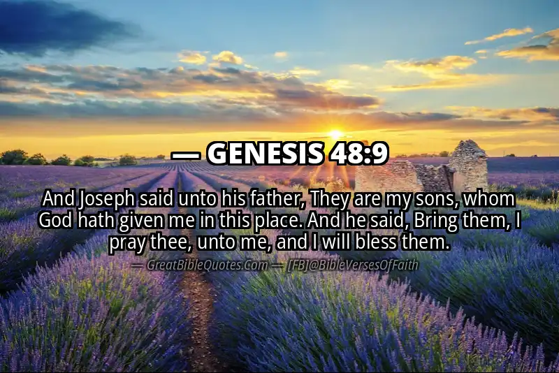 GENESIS 48:9 Verse