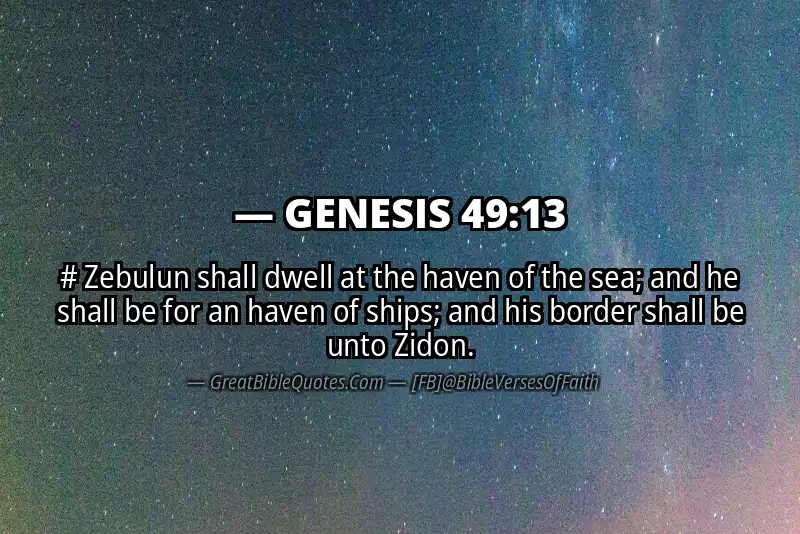 GENESIS 49:13 Verse Image