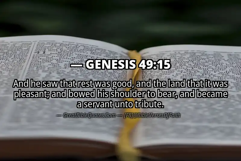 GENESIS 49:15 Verse