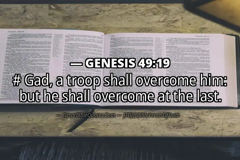 GENESIS 49:19 Verse