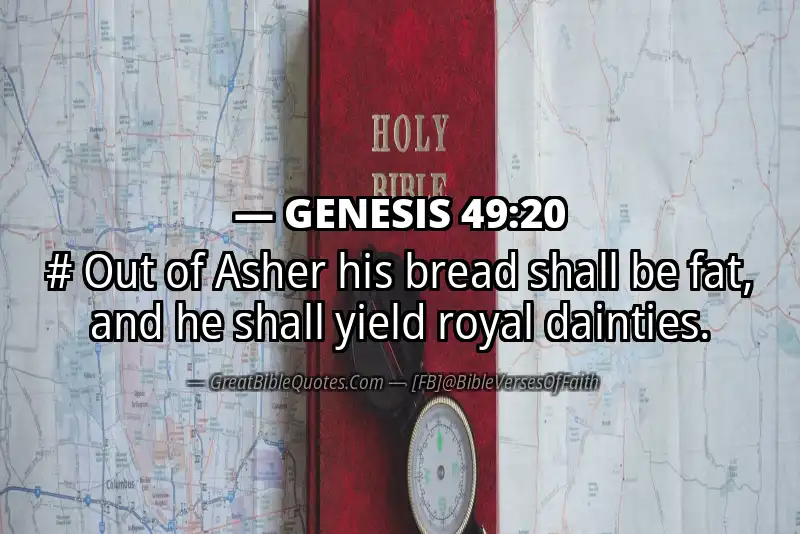 GENESIS 49:20 Verse