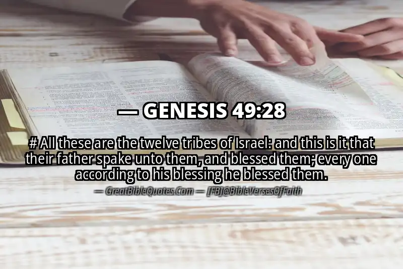 GENESIS 49:28 Verse
