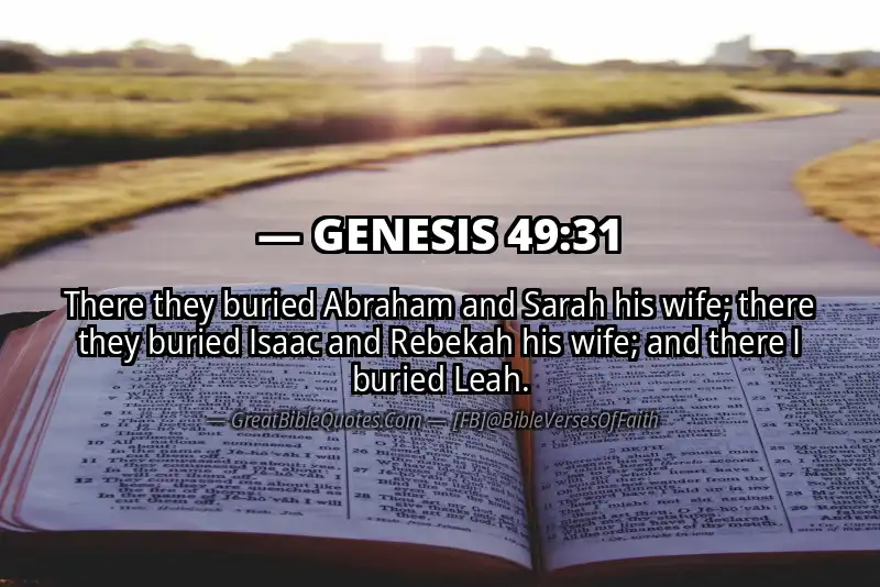 GENESIS 49:31 Verse