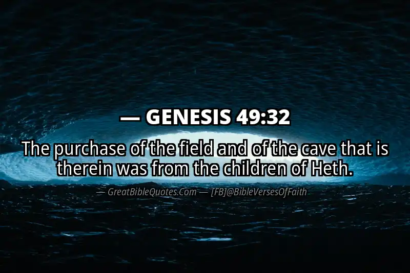 GENESIS 49:32 Verse