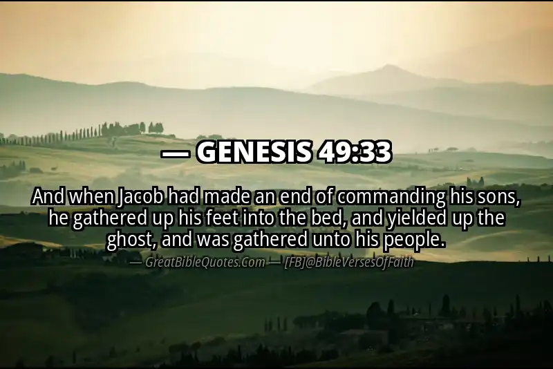 GENESIS 49:33 Verse