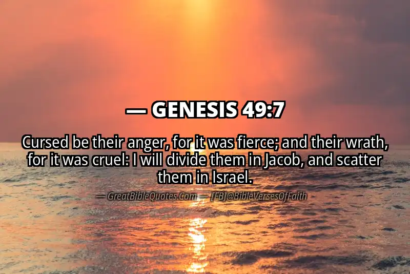GENESIS 49:7 Verse