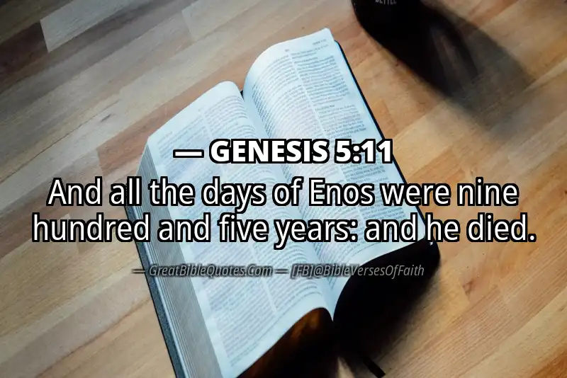Bible verse: GENESIS 5:11 Image