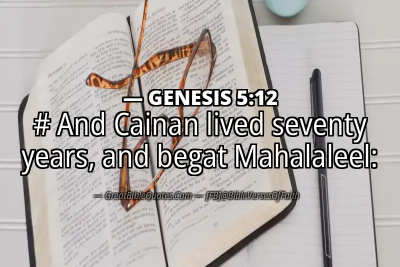 Bible verse: GENESIS 5:12 Image