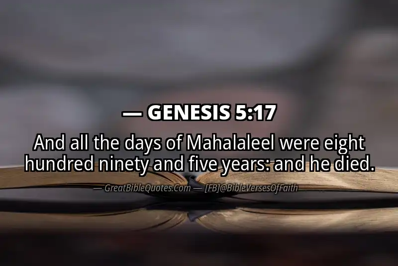 Bible verse: GENESIS 5:17 Image