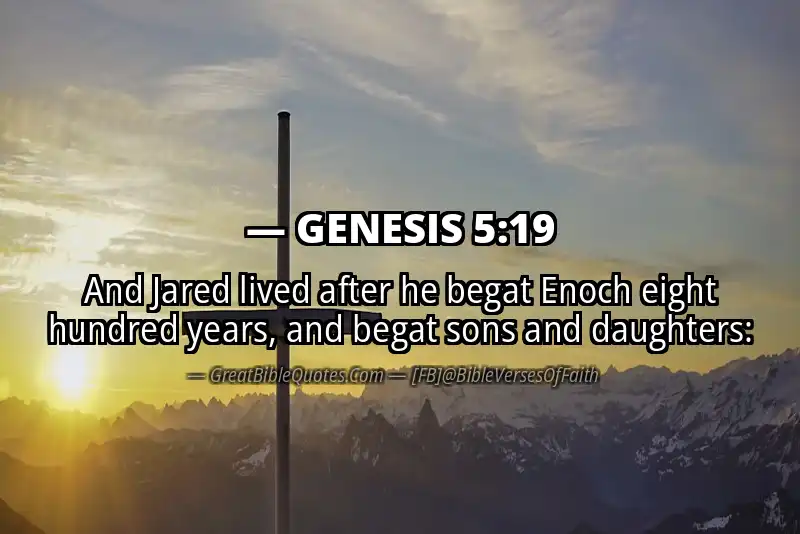 Bible verse: GENESIS 5:19 Image