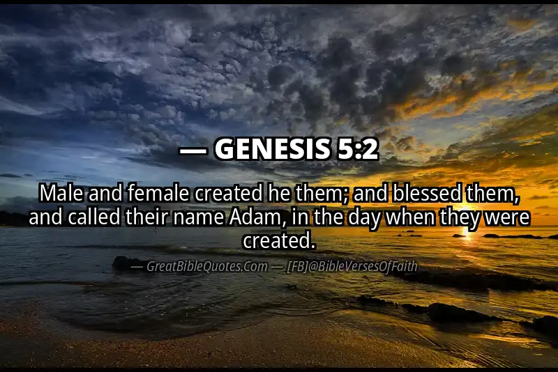 GENESIS 5:2 Verse