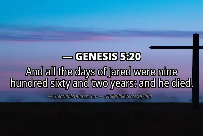 Bible verse: GENESIS 5:20 Image