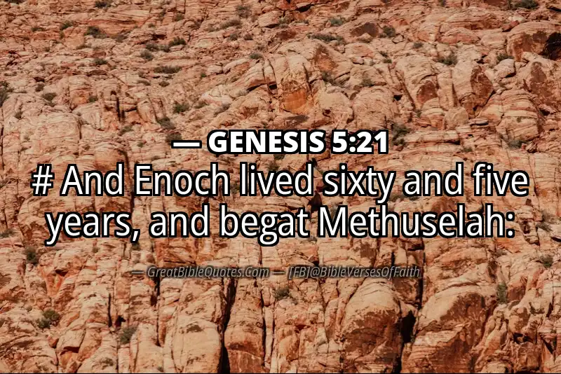 Bible verse: GENESIS 5:21 Image