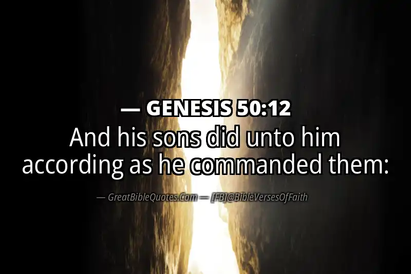 GENESIS 50:12 Verse
