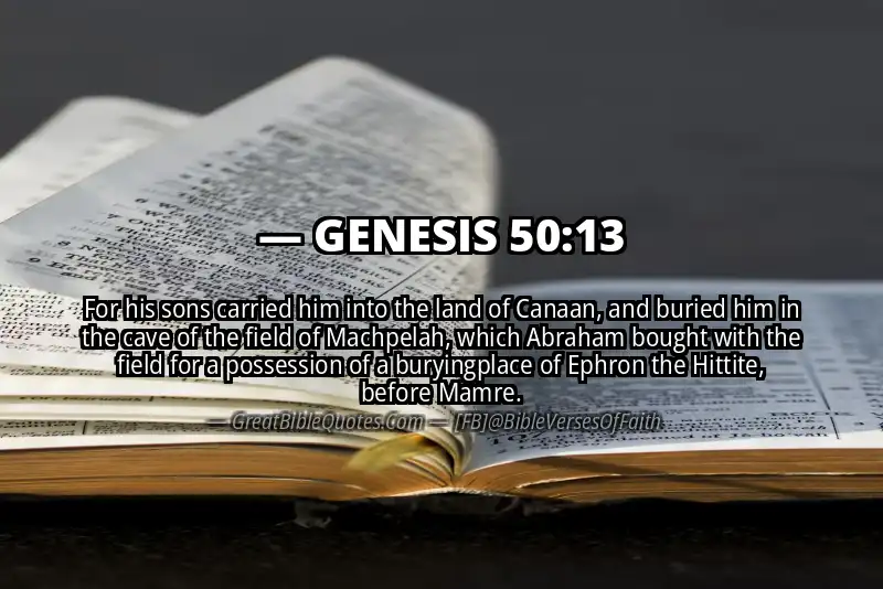GENESIS 50:13 Verse