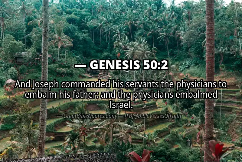 GENESIS 50:2 Verse