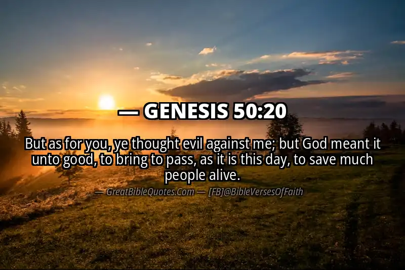 GENESIS 50:20 Verse