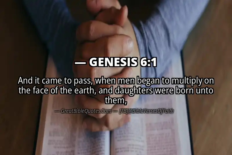 GENESIS 6:1 Verse