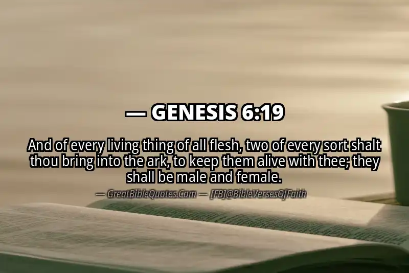GENESIS 6:19 Verse Image