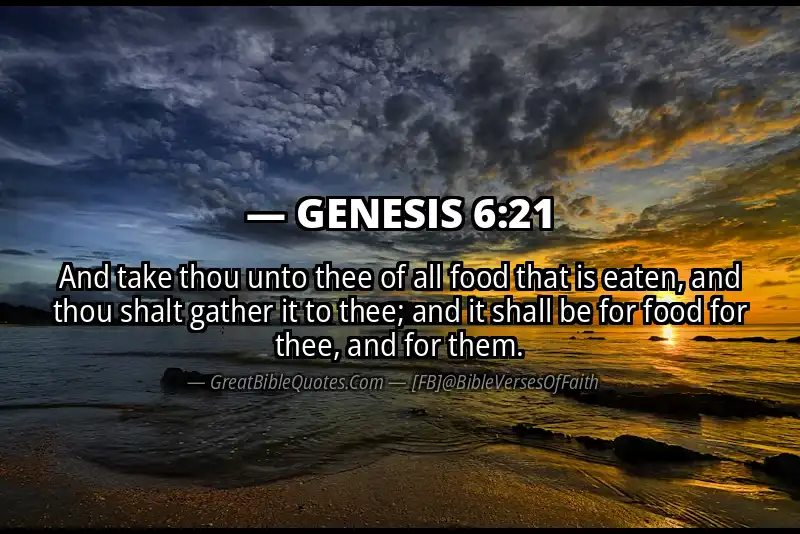GENESIS 6:21 Verse