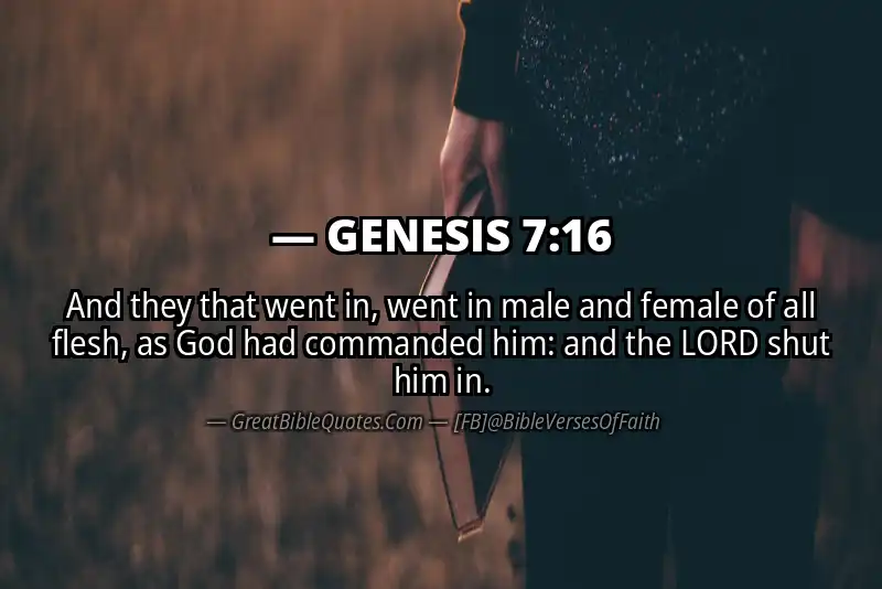 GENESIS 7:16 Verse