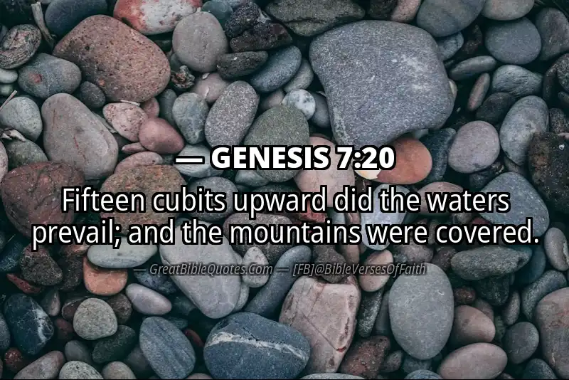 GENESIS 7:20 Verse