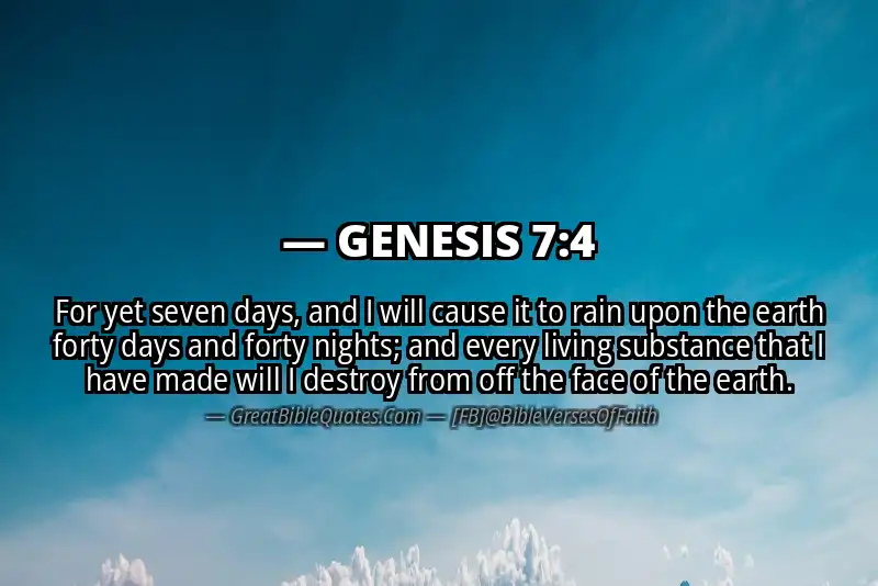 GENESIS 7:4 Verse