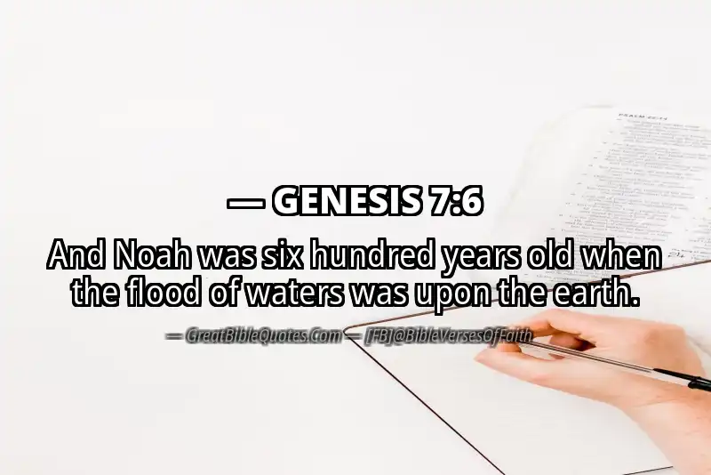 GENESIS 7:6 Verse Image