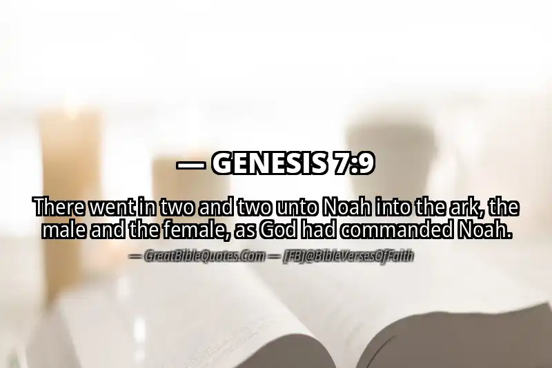 GENESIS 7:9 Verse Image