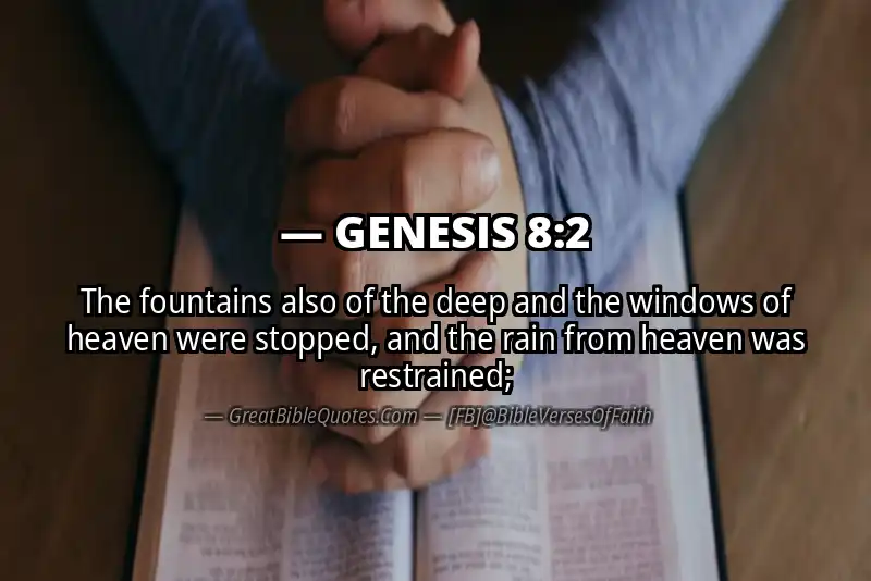 GENESIS 8:2 Verse Image