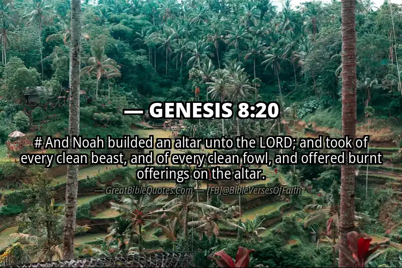 GENESIS 8:20 Verse