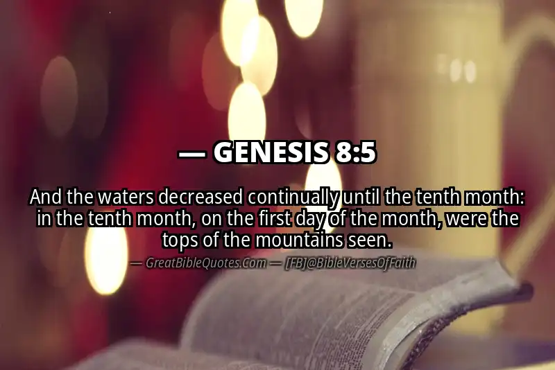GENESIS 8:5 Verse