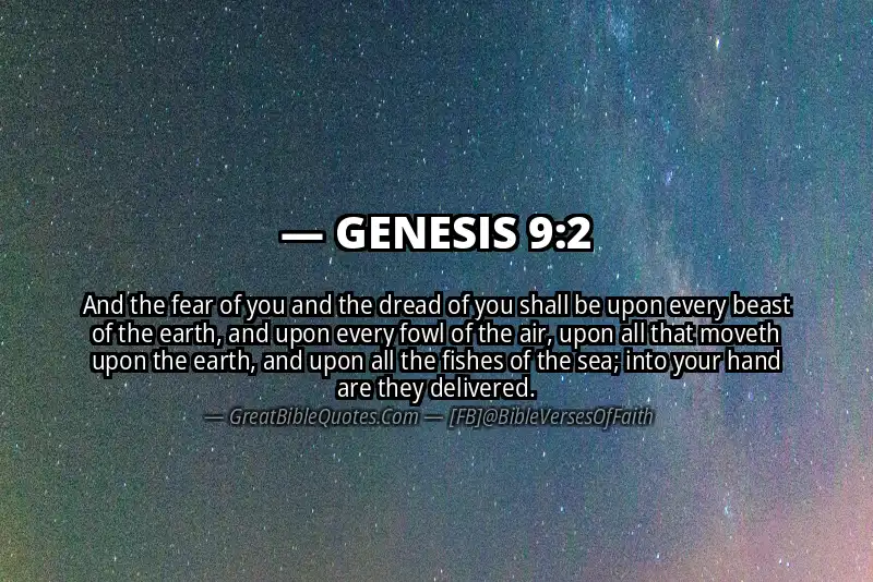 GENESIS 9:2 Verse Image