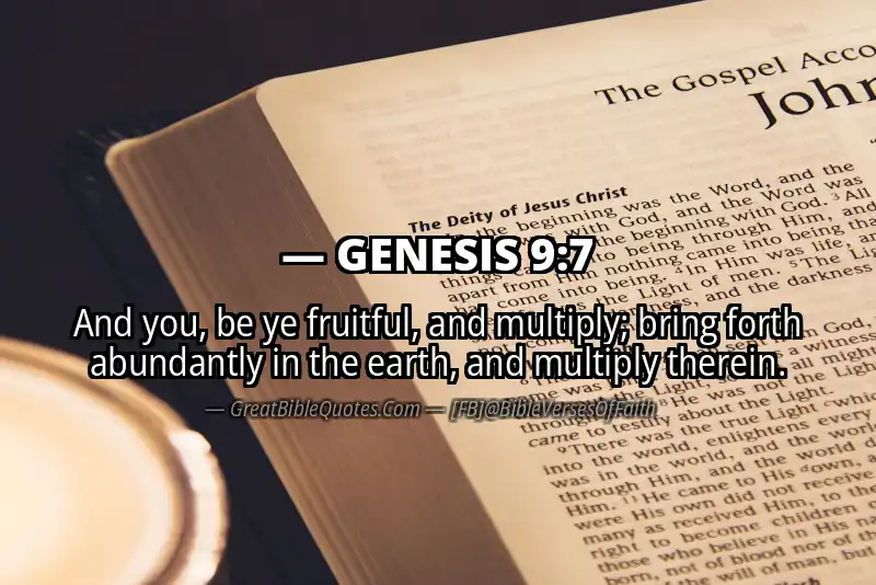 Image for GENESIS 9:7 Bible verse