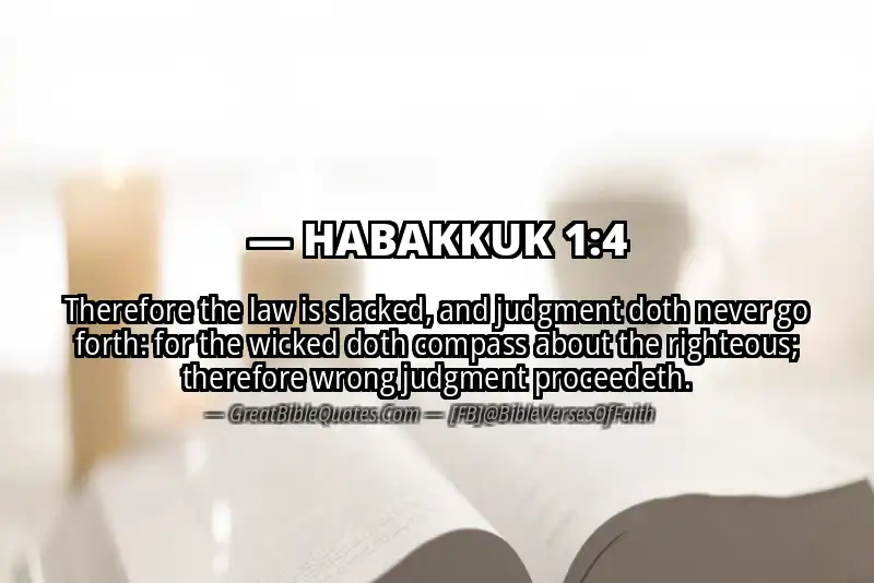 Bible verse: HABAKKUK 1:4 Image
