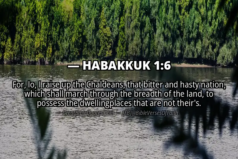 Bible verse: HABAKKUK 1:6 Image