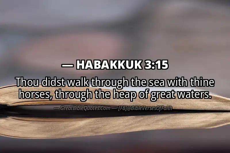 HABAKKUK 3:15 Verse