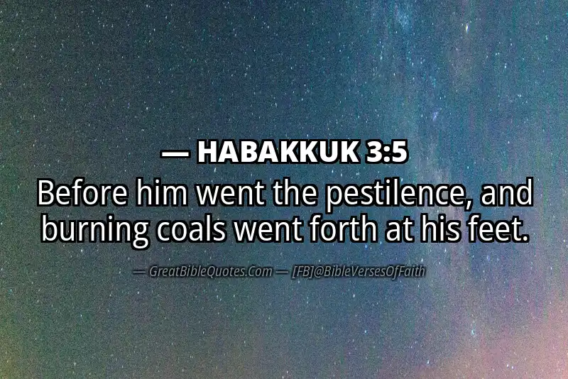 HABAKKUK 3:5 Verse