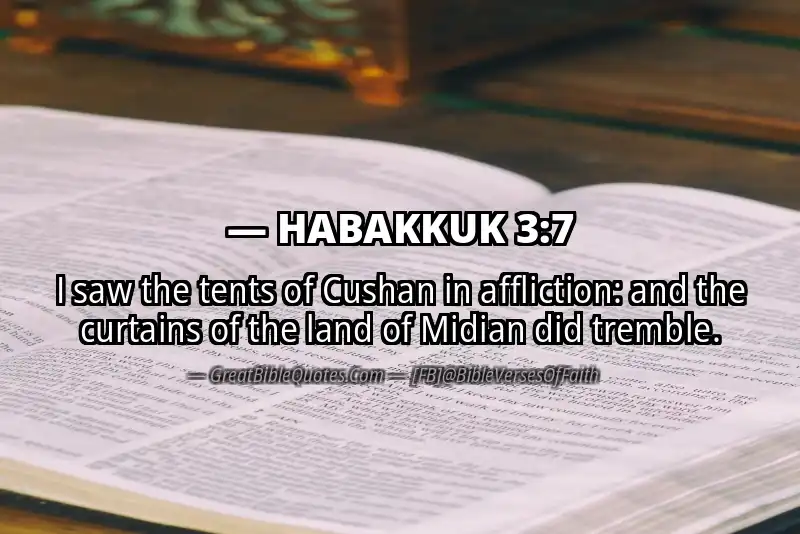 HABAKKUK 3:7 Verse