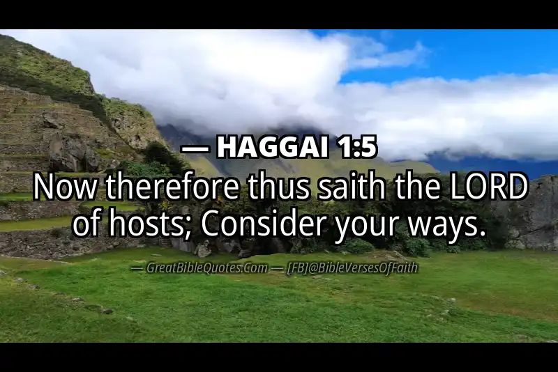 HAGGAI 1:5 Verse