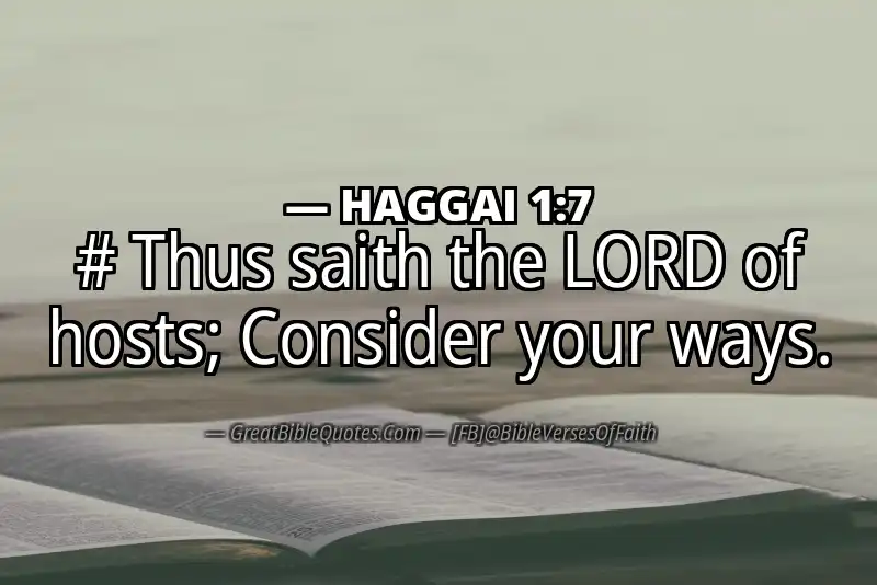 HAGGAI 1:7 Verse