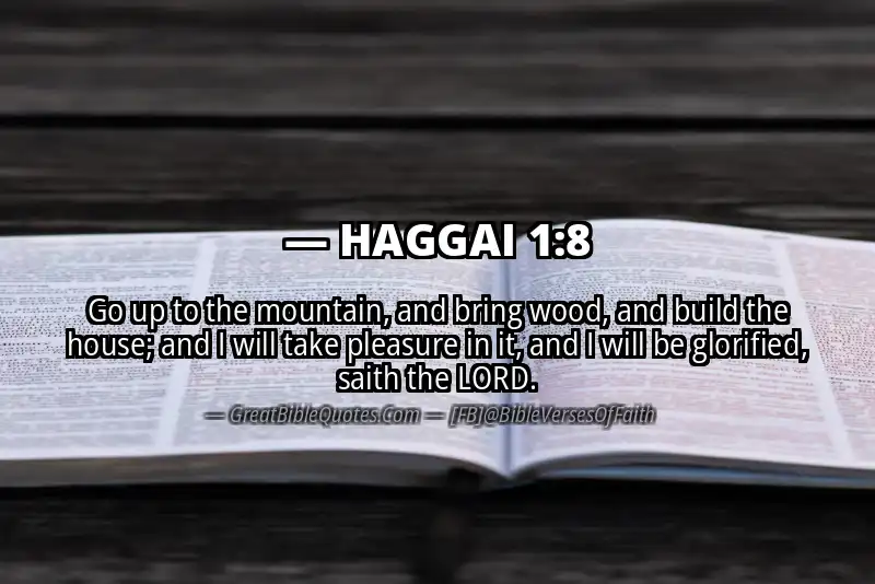 HAGGAI 1:8 Verse