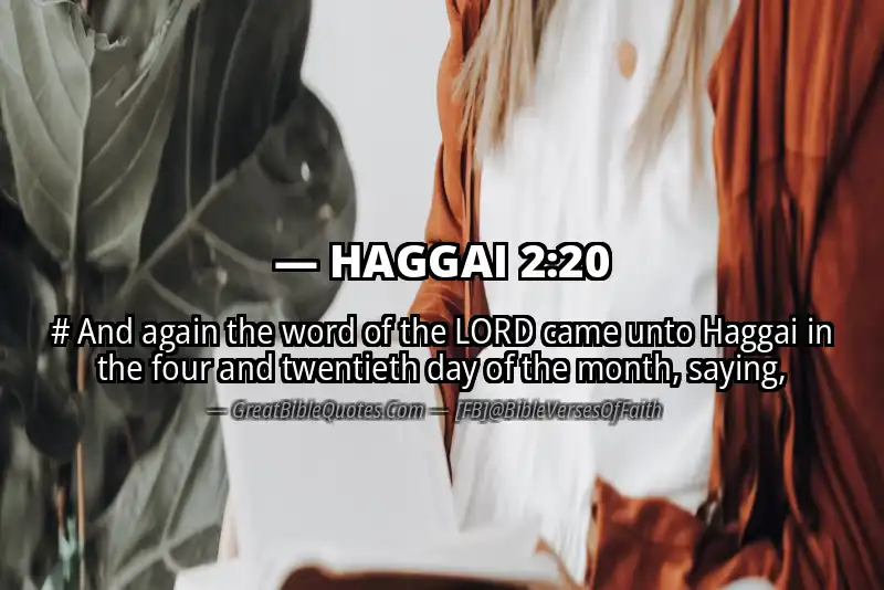 HAGGAI 2:20 Verse